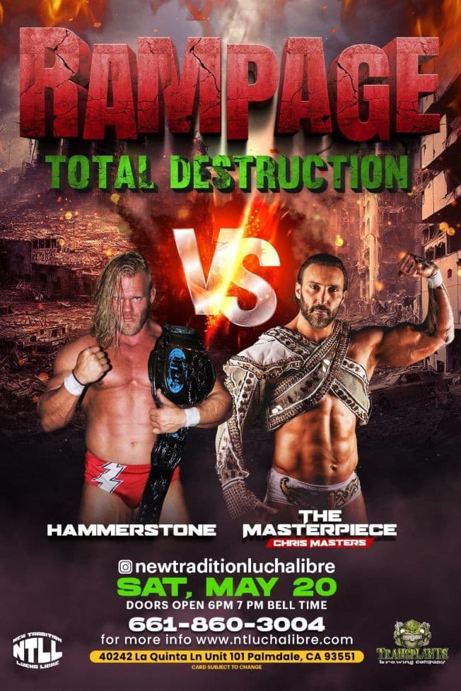 Event - RAMPAGE TOTAL DESTRUCTION , LUCHA LIBRE !  PALMDALE CALIFORNIA - Palmdale, California - May 20, 2023 | concert tickets