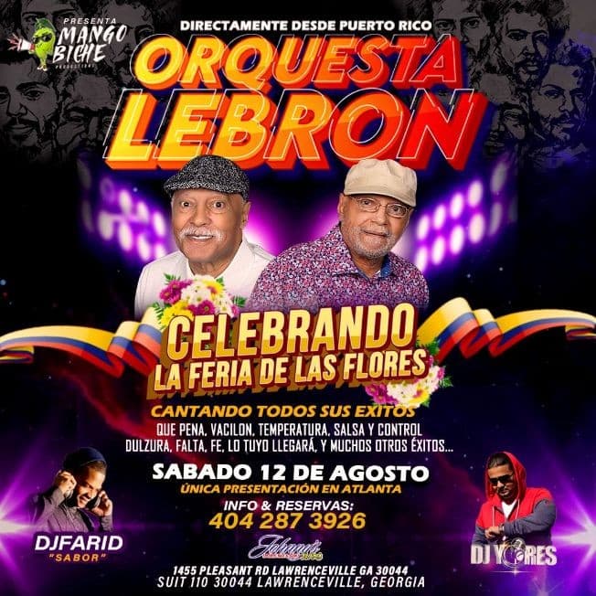 Event - ORQUESTA LEBRON EN CONCIERTO ! LAWRENCEVILLE GEORGIA - Lawrenceville, Georgia - 12 de agosto de 2023 | concert tickets