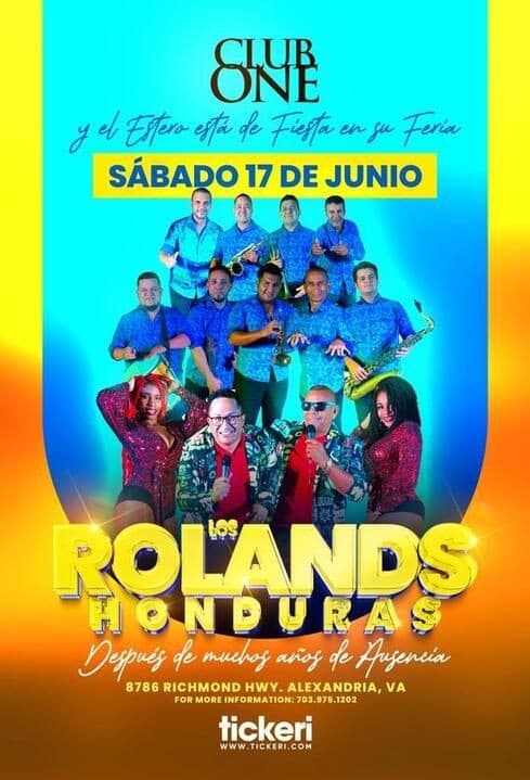 Event - LOS ROLANDS DE HONDURAS EN CONCIERTO !  ALEXANDRIA VIRGINIA - Alexandria, Virginia - June 17, 2023 | concert tickets