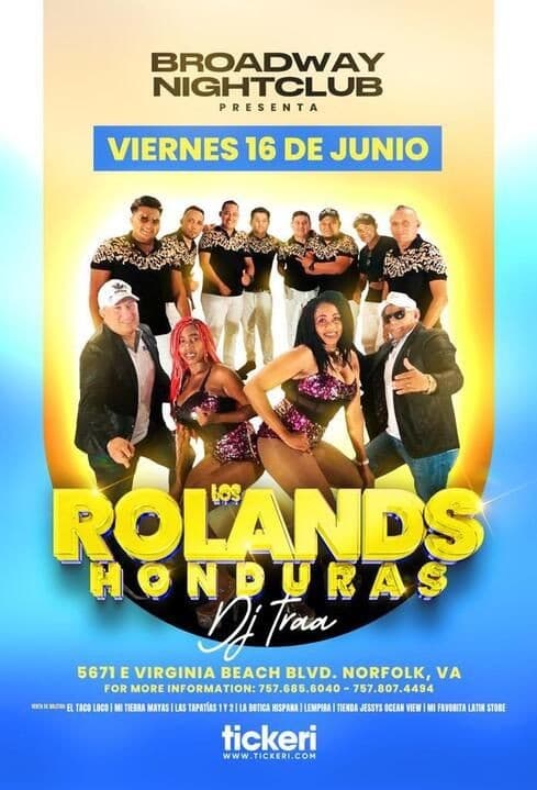 Event - LOS ROLANDS DE HONDURAS EN CONCIERTO ! NORFOLK VIRGINIA - Norfolk, Virginia - June 16, 2023 | concert tickets