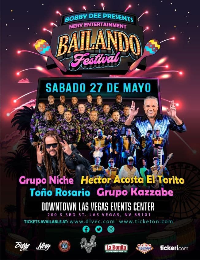 Event - BAILANDO FESTIVAL EN LAS VEGAS NEVADA- CANCELADO - Las Vegas, Nevada - 27 de mayo de 2023 | concert tickets