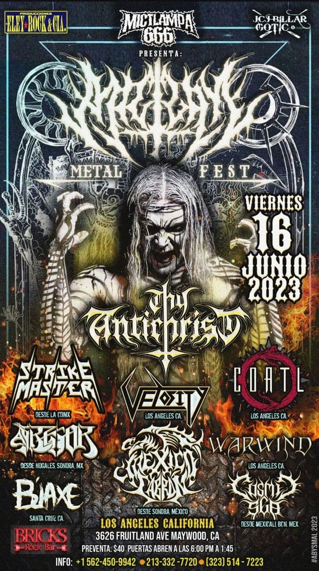 Event - Mictlan metal fest! - Maywood, California - June 16, 2023 | concert tickets