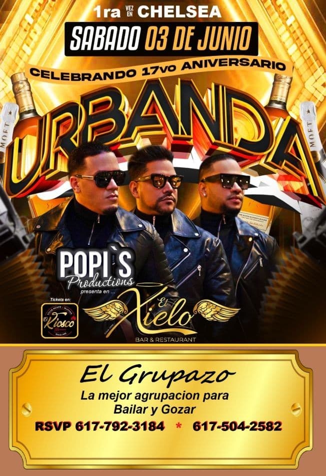 Event - URBANDA Sabado 03 de Junio en XIELO Chelsea, Massachusetts - Chelsea, Massachusetts - June 3, 2023 | concert tickets