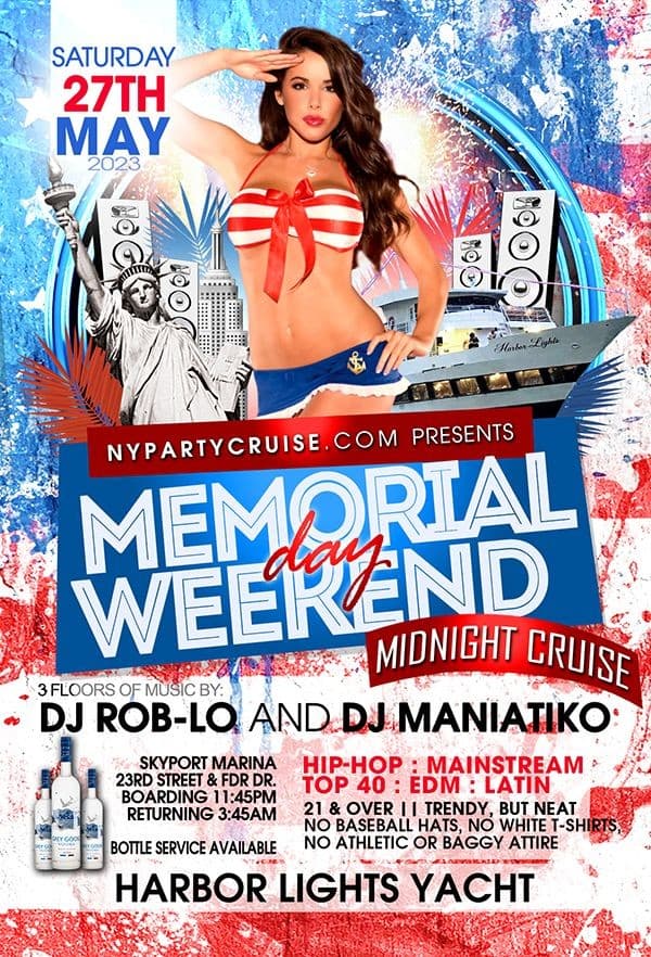 Event - Memorial Day Weekend Midnight Cruise - New York, New York - May 27, 2023 | concert tickets