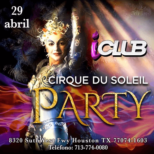 Event - CIRQUE DU SOLEIL PARTY ! HOUSTON TEXAS - Houston, Texas - April 29, 2023 | concert tickets