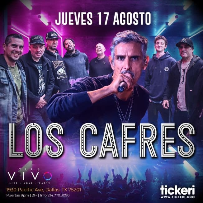 Event - LOS CAFRES EN DALLAS - Dallas, Texas - August 17, 2023 | concert tickets