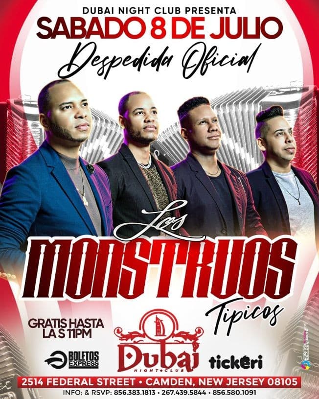 Event - LOS MONSTRUOS TIPICOS EN CONCIERTO ! CAMDEN NEW JERSEY - Camden, New Jersey - July 8, 2023 | concert tickets