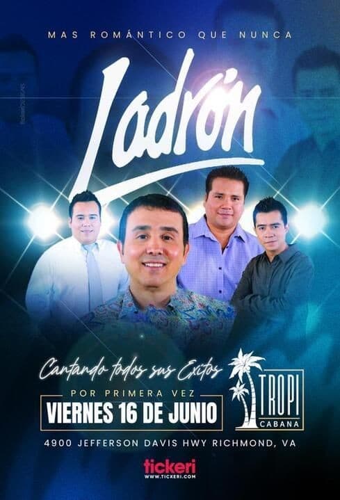 Event - LADRON EN CONCIERTO ! RICHMOND VIRGINIA - Richmond, Virginia - June 16, 2023 | concert tickets