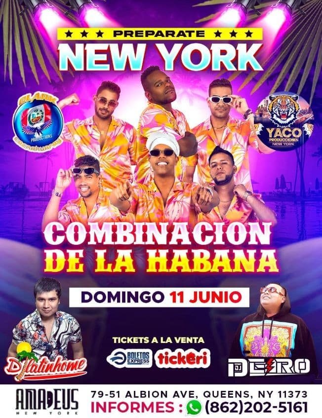 Event - COMBINACION DE LA HABANA EN CONCIERTO ! QUEENS NEW YORK - Queens, New York - June 11, 2023 | concert tickets