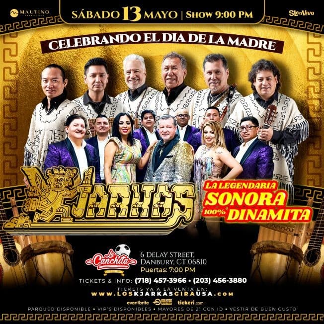 Event - LOS KJARKAS !! CONNECTICUT!!! - Danbury, Connecticut - May 13, 2023 | concert tickets