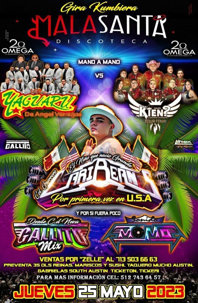 Event - LOS YAGUARU , GRUPO KIEN EN VIVO ! AUSTIN TEXAS - Austin, Texas - May 25, 2023 | concert tickets
