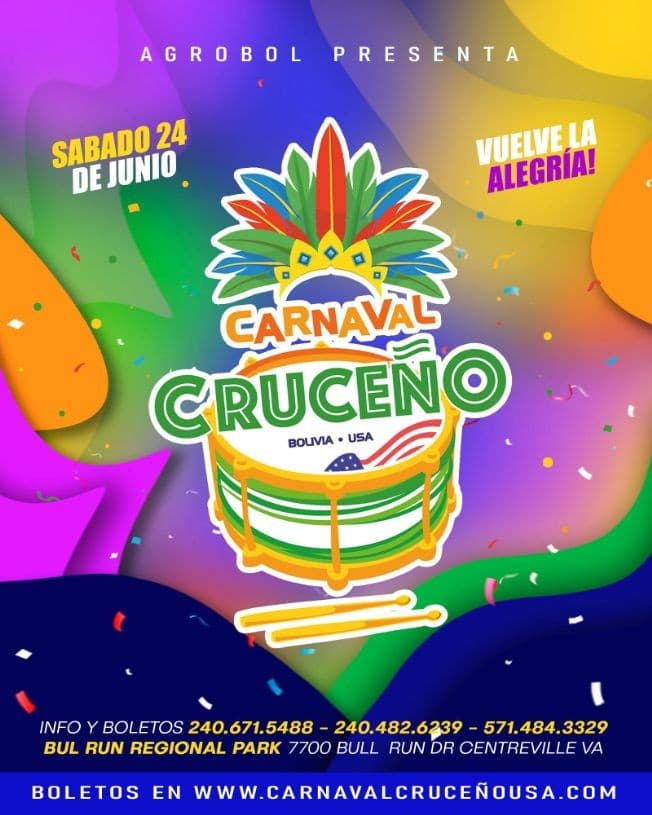 Event - Carnaval Cruceño 2023 - Centreville, Virginia - June 24, 2023 | concert tickets