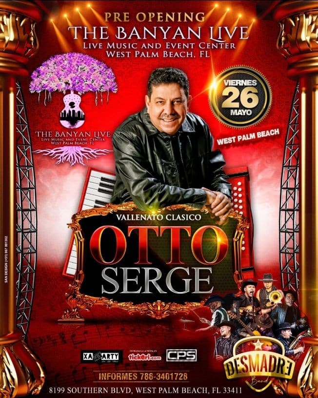 Event - OTTO SERGE EN WEST PALM BEACH - West Palm Beach, Florida - May 26, 2023 | concert tickets