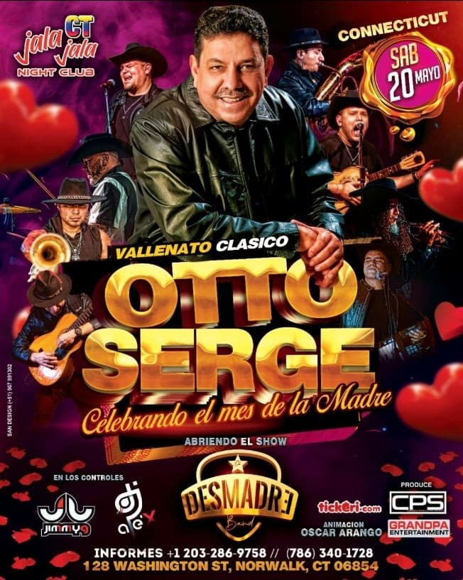 Event - OTTO SERGE EN CONNECTICUT - Norwalk, Connecticut - May 20, 2023 | concert tickets