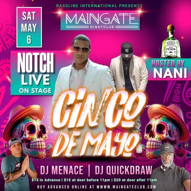 Event - NOTCH LIVE ON STAGE W DJ MENACE, QUICKDRAW, & NANI - Allentown, Pennsylvania - May 6, 2023 | concert tickets