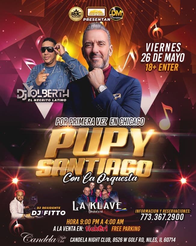 Event - PUPY SANTIAGO EN CHICAGO - Niles, Illinois - May 26, 2023 | concert tickets