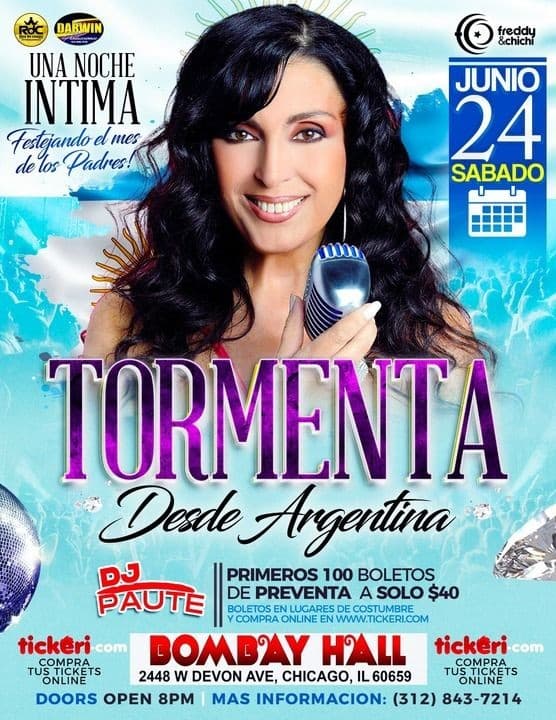 Event - TORMENTA EN CONCIERTO ! CHICAGO ILLINOIS - Chicago, Illinois - June 24, 2023 | concert tickets