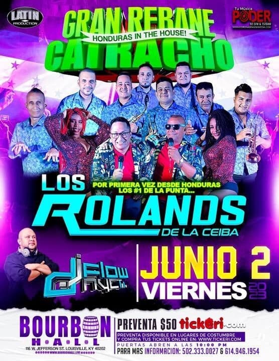 Event - LOS ROLANDS DE LA CEIBA  EN CONCIERTO ! LOUISVILLE KENTUCKY - Louisville, Florida - June 2, 2023 | concert tickets