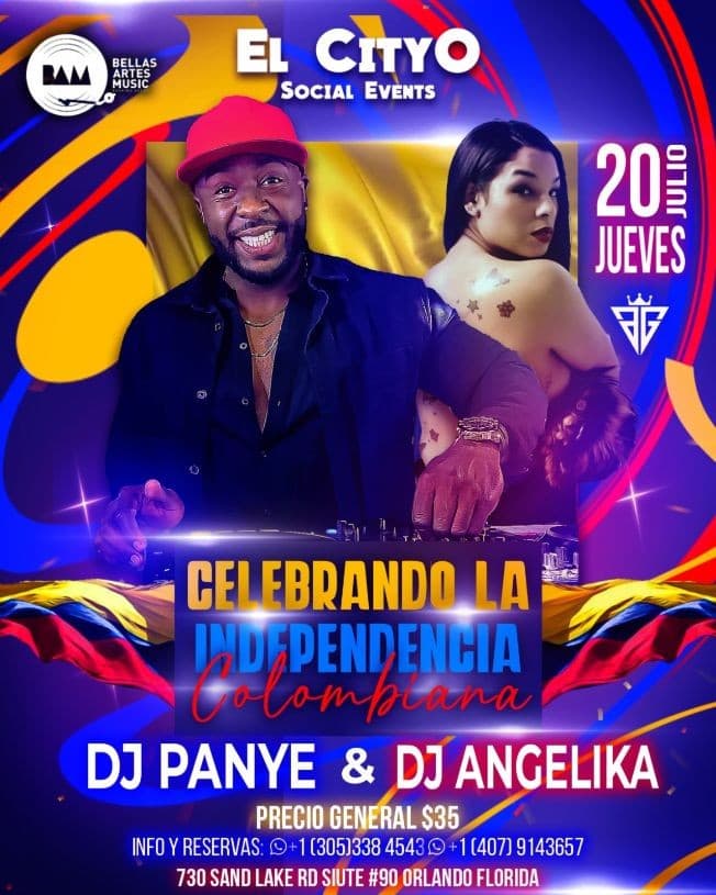 Event - CELEBRANDO LA INDEPENDENCIA COLOMBIANA , ORLANDO FLORIDA - Orlando, Florida - July 20, 2023 | concert tickets