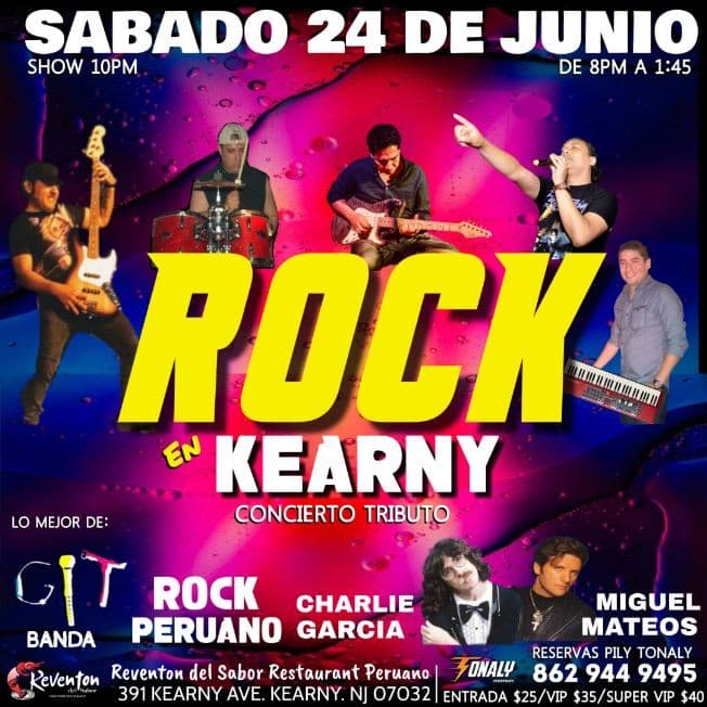 Event - Rock en Kearny NJ - Kearny, New Jersey - June 24, 2023 | concert tickets