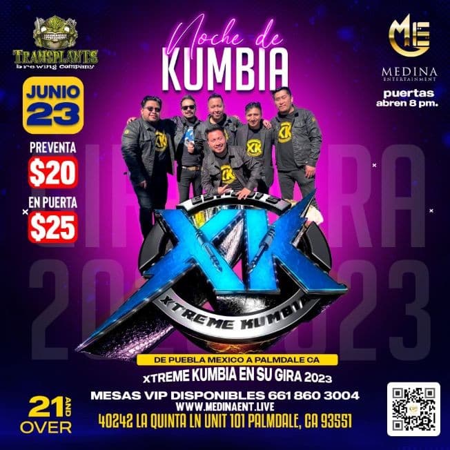 Event - XK XTREME KUMBIA EN CONCIERTO ! PALMDALE CALIFORNIA - Palmdale, California - June 23, 2023 | concert tickets