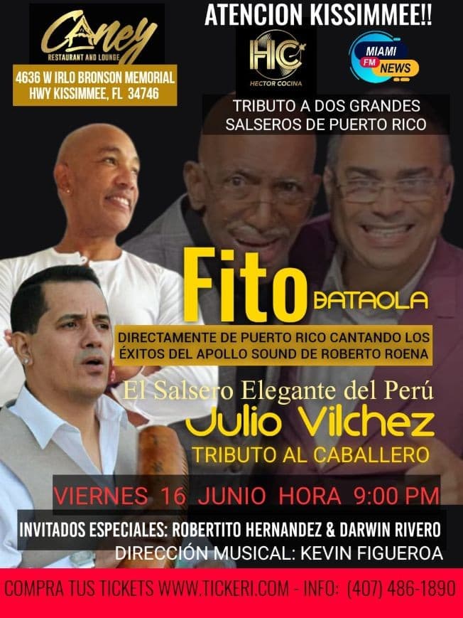 Event - TRIBUTO A DOS GRANDES    "Cancelado" - Kissimmee, Florida - June 16, 2023 | concert tickets