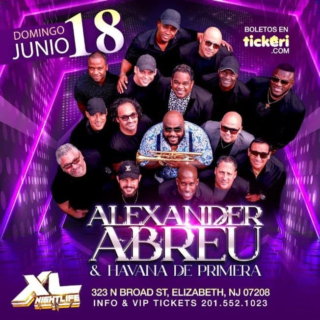 Event - ALEXANDER ABREU & HAVANA DE PRIMERA - elizabeth, New Jersey - 18 de junio de 2023 | concert tickets