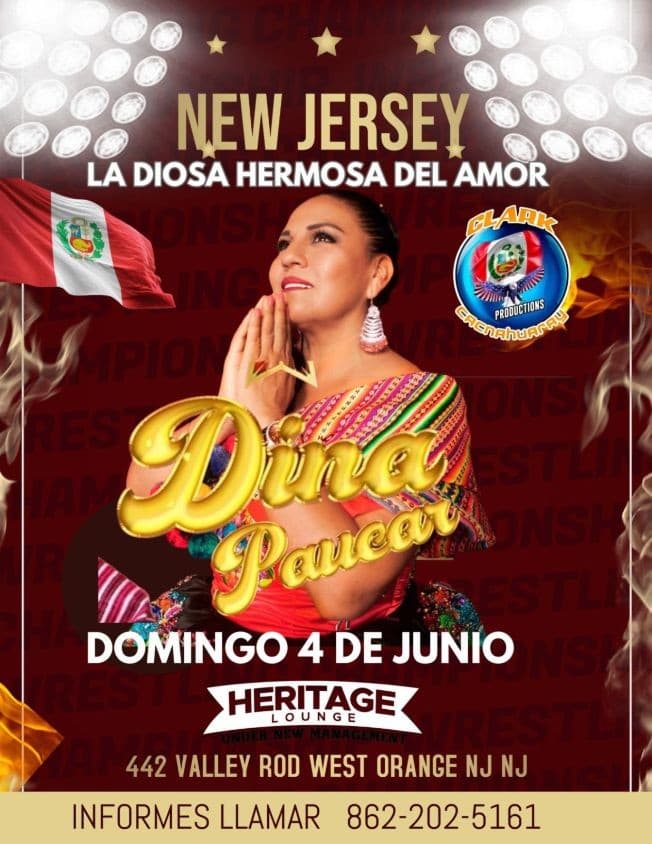 Event - DINA PAUCAR EN CONCIERTO ! WEST ORANGE NEW JERSEY - West Orange, New Jersey - June 4, 2023 | concert tickets