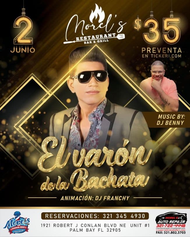 Event - El Varón De La Bachata - Palm Bay, Florida - June 2, 2023 | concert tickets