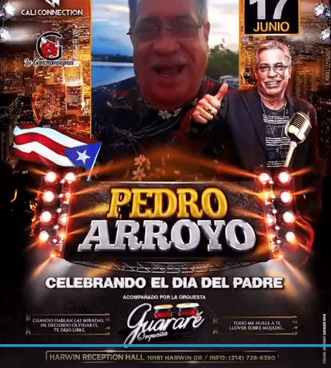 Event - PEDRO ARROYO EN CONCIERTO ! HOUSTON TEXAS - Houston, Texas - June 17, 2023 | concert tickets
