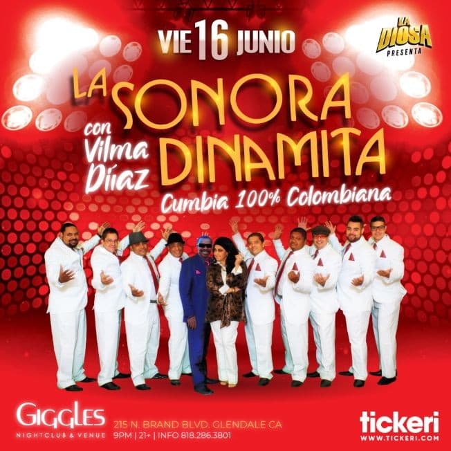 Event - LA SONORA DINAMITA EN LOS ANGELES - Glendale, California - June 16, 2023 | concert tickets