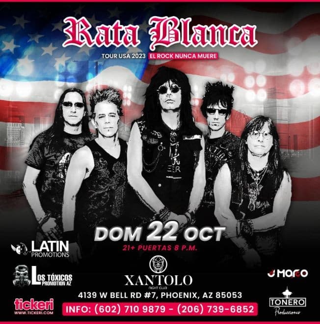 Event - RATA BLANCA EN CONCIERTO ! PHOENIX ARIZONA