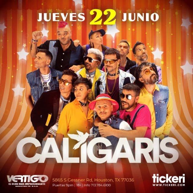 Event - LOS CALIGARIS EN HOUSTON - Houston, Texas - June 22, 2023 | concert tickets
