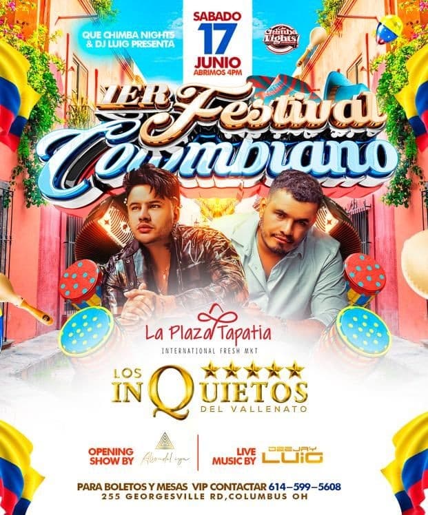 Event - LOS INQUIETOS DEL VALLENATO - Columbus, Ohio - June 17, 2023 | concert tickets