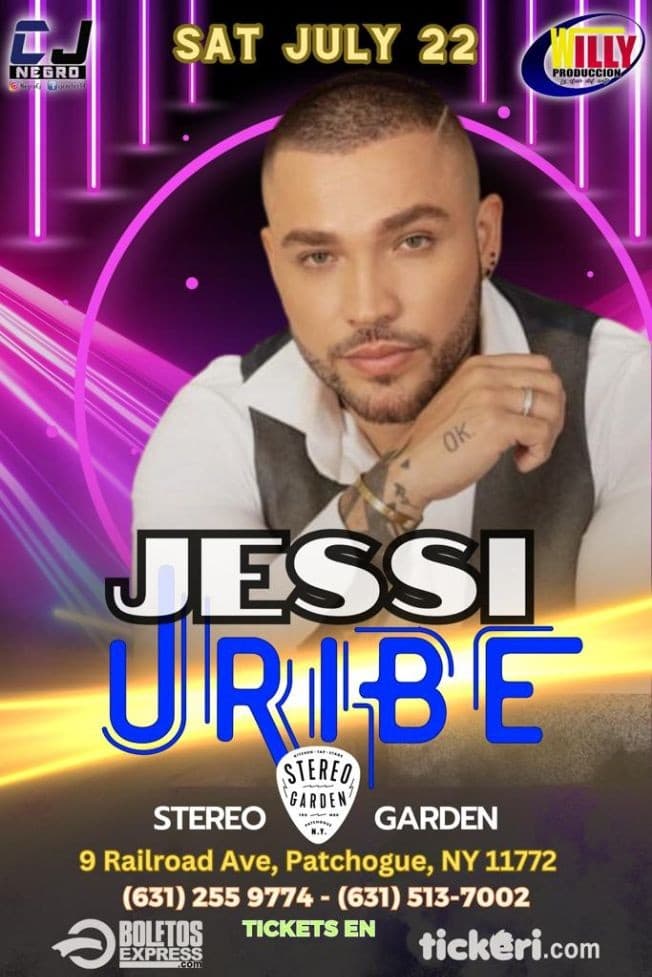 Event - JESSI URIBE EN CONCIERTO ! PATCHOGUE NEW YORK - Patchogue, New York - July 22, 2023 | concert tickets