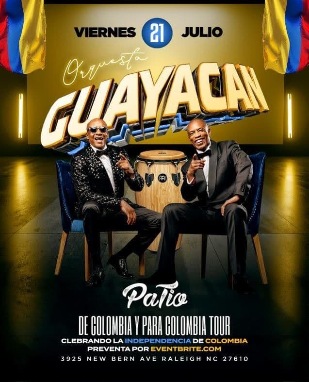Event - ORQUESTA GUAYACAN-DE COLOMBIA Y PARA COLOMBIA TOUR - Raleigh, North Carolina - July 21, 2023 | concert tickets