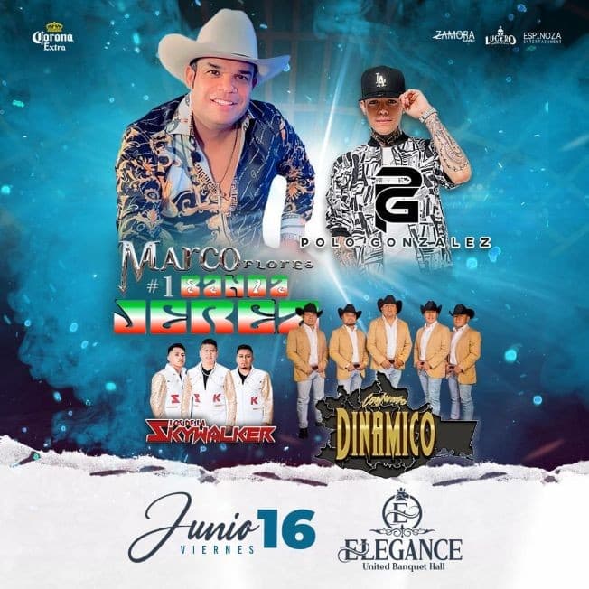 Event - MARCO FLORES Y LA BANDA JEREZ, POLO GONZALEZ en vivo en Hartford. CT - Hartford, Connecticut - June 16, 2023 | concert tickets