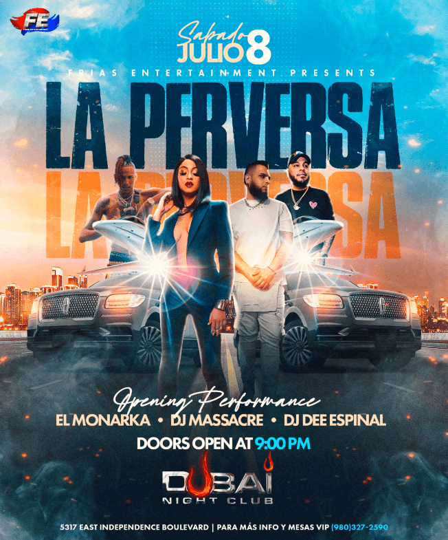 Event - LA PERVERSA CHARLOTTE - Charlotte, North Carolina - July 8, 2023 | concert tickets