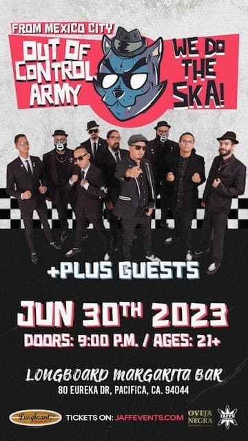 Event - OUT OF CONTROL ARMY - Pacifica, California - June 30, 2023 | concert tickets