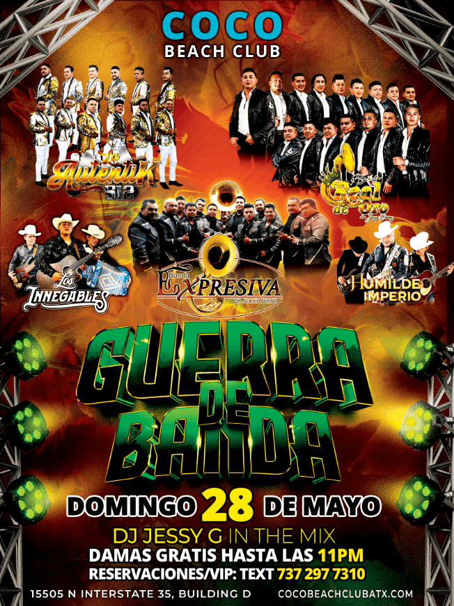 Event - Guerra De Banda - Pflugerville, Texas - May 28, 2023 | concert tickets