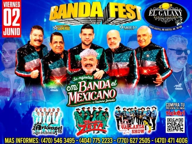 Event - BANDA EL MEXICANO BANDA ZETA BANDA R15 VALLARTA SHOW - AUSTELL, Georgia - June 2, 2023 | concert tickets