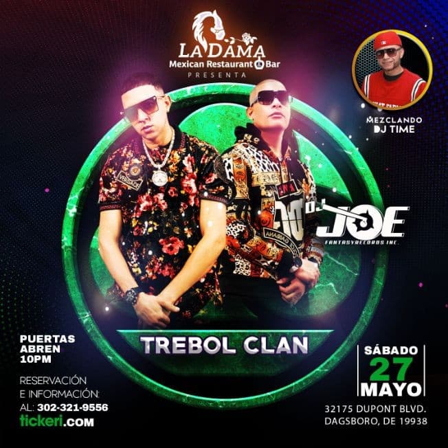 Event - Trébol Clan - Dagsboro, Delaware - May 27, 2023 | concert tickets