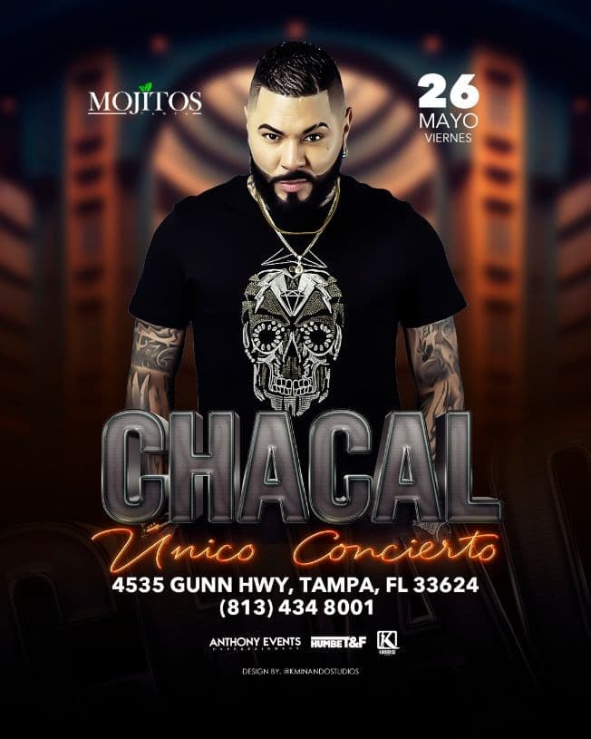 Event - Concierto del Chacal - Tampa, Florida - 26 de mayo de 2023 | concert tickets