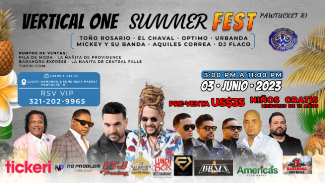 Event - Vertical One Summer Fest - Pawtucket, Rhode Island - June 3, 2023 | concert tickets