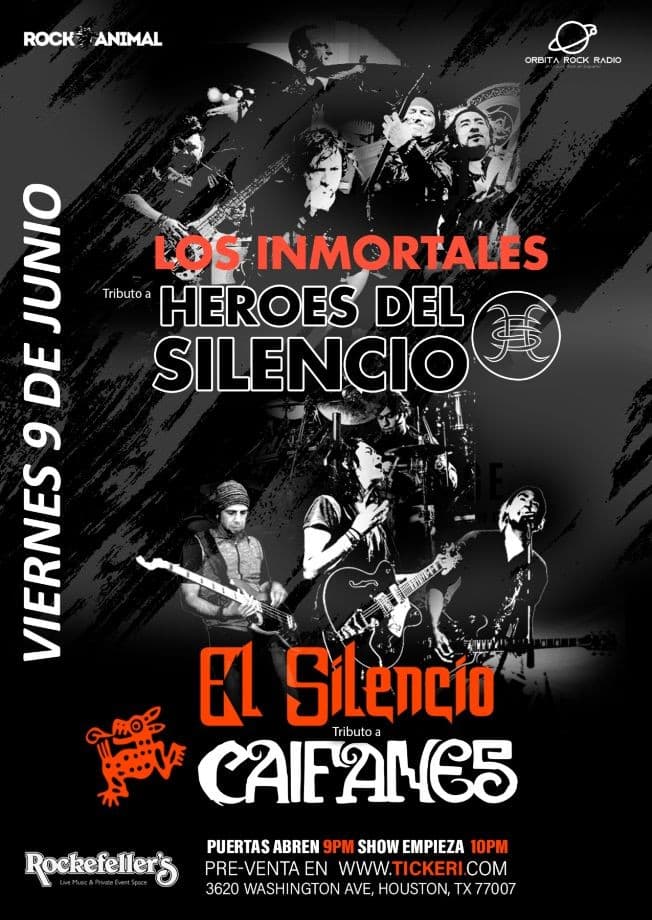 Event - Tributo a Heroes del Silencio y Caifanes - Houston, Texas - June 9, 2023 | concert tickets
