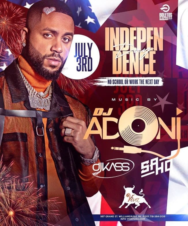 Event - DJ ADONI EN VIVO ! BROOKLYN NY - Brooklyn, New York - July 3, 2023 | concert tickets