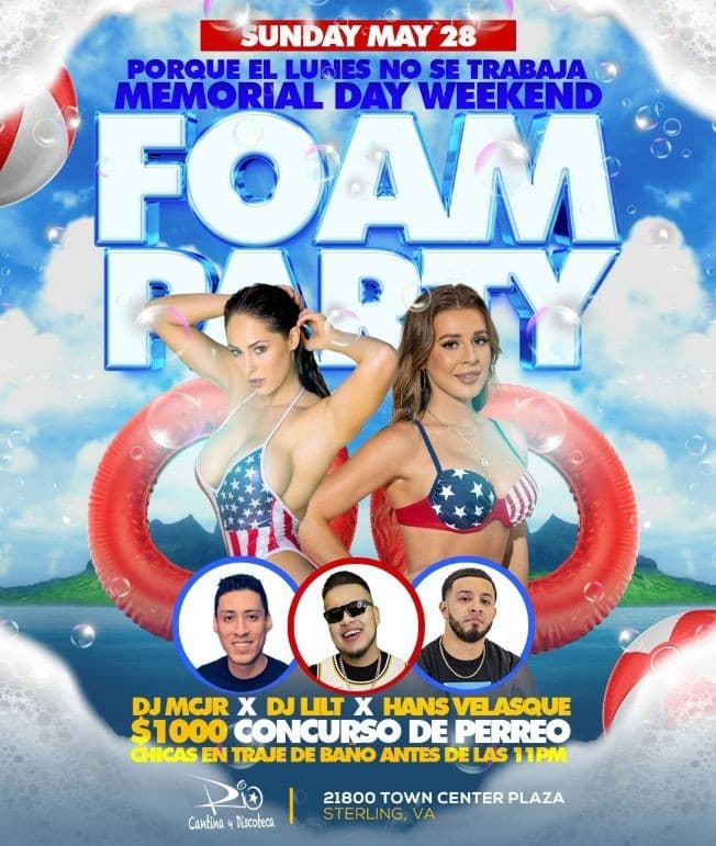 Event - FOAM PARTY EN STERLING VIRGINIA - Sterling, Virginia - May 28, 2023 | concert tickets