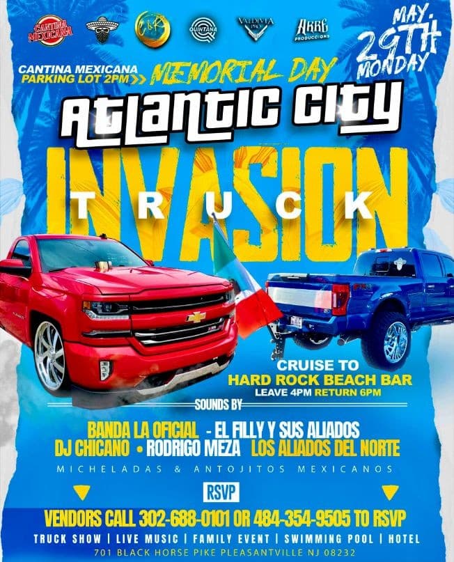 Event - ATLANTIC CITY TRUCK INVASION! - Pleasantville, New Jersey - May 29, 2023 | concert tickets