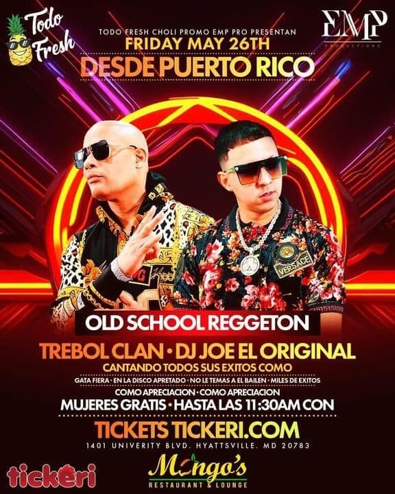 Event - TREBOL CLAN VIERNES MAYO 26 EN MANGO LOUNGE - Hyattsville, Maryland - May 26, 2023 | concert tickets