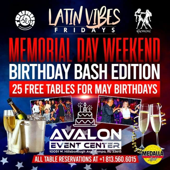 Event - LATIN VIBES FRIDAYS (NOCHE LATINA) - Tampa, Florida - May 26, 2023 | concert tickets